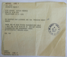 ג'פרי קיי קיבל מברק ממנחם בגין 22.05.1977